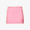 Juicy Couture Slim-fit Brand-embellished Velour Mini Skirt -VogueVibe Store R04065596 COTTONCANDY302 M