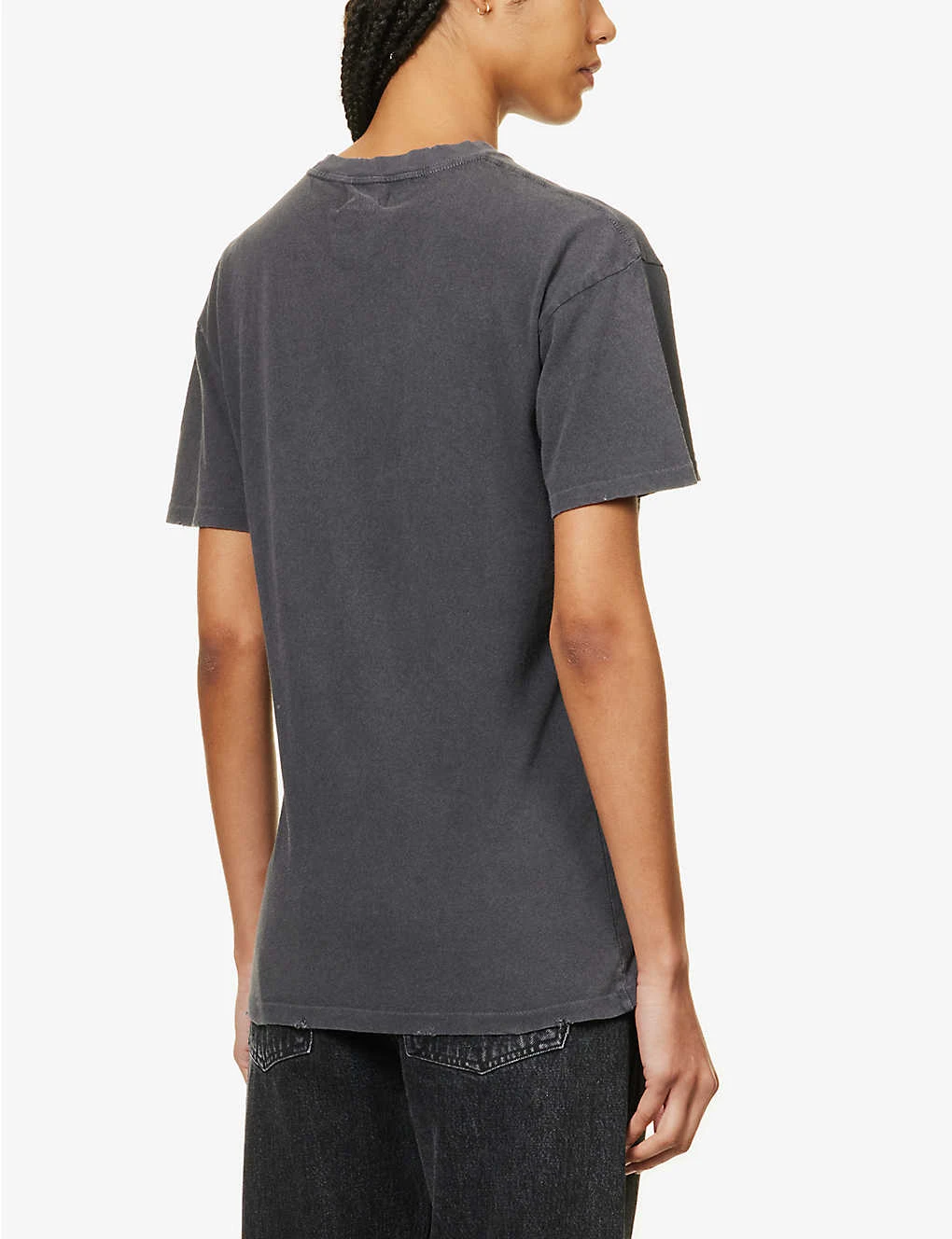 ANINE BING Vintage Logo-print Organic-cotton T-shirt 6 ANINE BING Vintage Logo-print Organic-cotton T-shirt - Image 4