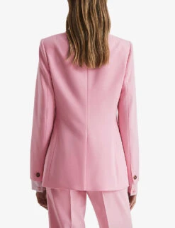 Reiss Blair Peak-lapel Wool-blend Blazer 11 Reiss Blair Peak-lapel Wool-blend Blazer -VogueVibe Store R04068035 PINK ALT03