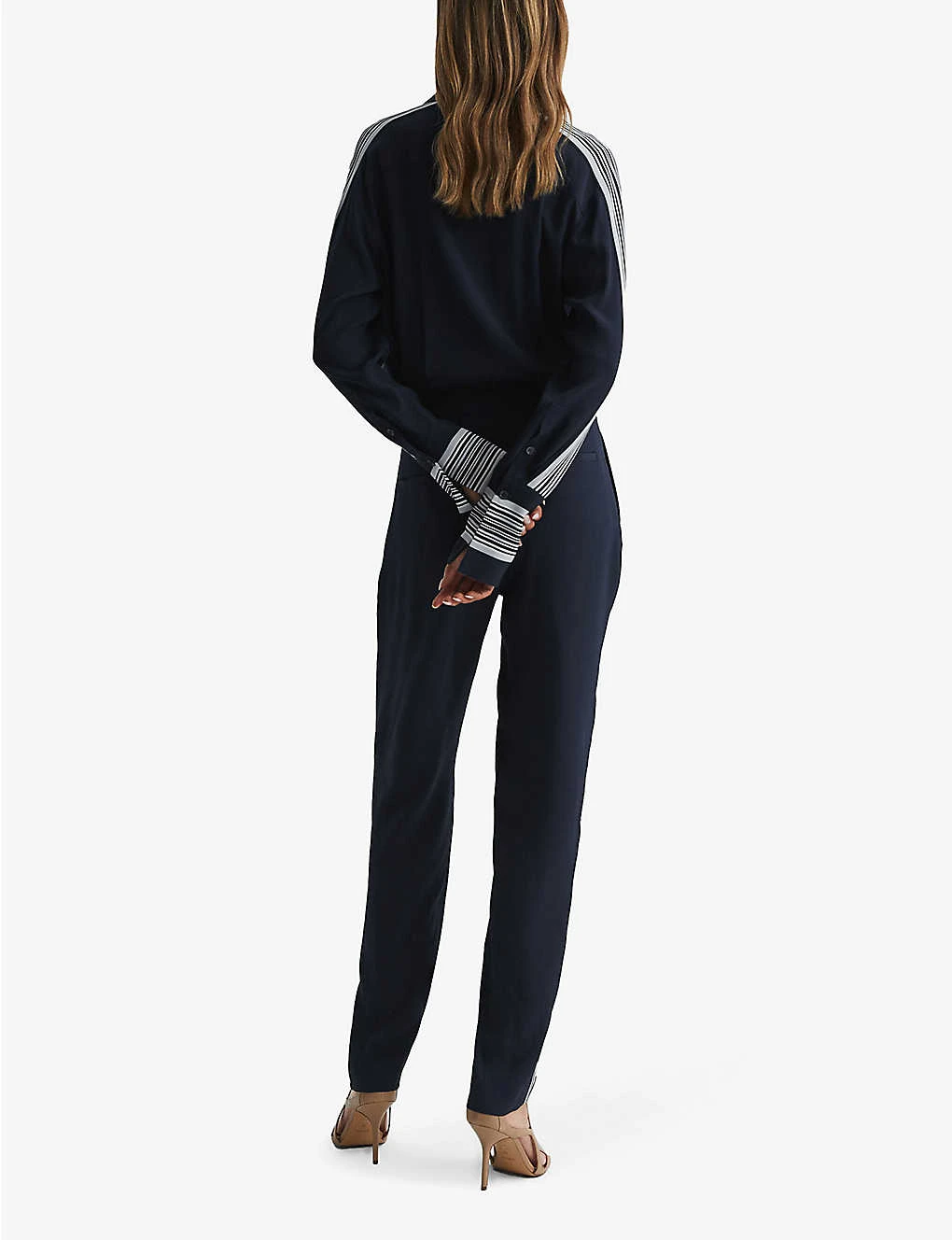 Reiss Selma Side-stripe Woven Jumpsuit 6 Reiss Selma Side-stripe Woven Jumpsuit - Image 4