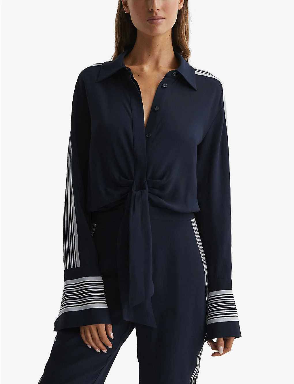 Reiss Selma Side-stripe Woven Jumpsuit 7 Reiss Selma Side-stripe Woven Jumpsuit - Image 5