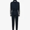 Reiss Selma Side-stripe Woven Jumpsuit