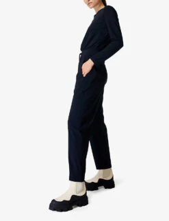 Sweaty Betty Explorer Tapered-leg Stretch-woven Jumpsuit 9 Sweaty Betty Explorer Tapered-leg Stretch-woven Jumpsuit -VogueVibe Store R04074782 BLACK ALT02