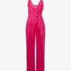 Reiss Emila Chain-embellished Linen Jumpsuit -VogueVibe Store R04075256 PINK M
