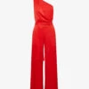 Reiss Eliza One-shoulder Woven Jumpsuit -VogueVibe Store R04075259 RED M