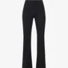 Girlfriend Collective Compression Flared High-rise Stretch-recycled Polyester Leggings -VogueVibe Store R04083184 BLACK M