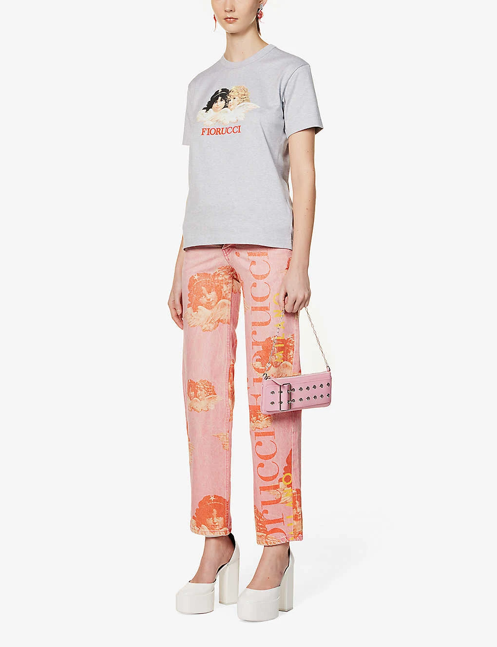 FIORUCCI Angels Graphic-print Organic Cotton-jersey T-shirt 4 FIORUCCI Angels Graphic-print Organic Cotton-jersey T-shirt - Image 2