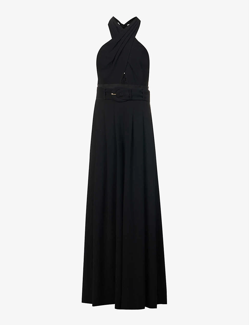 ME AND EM Halter Neck Wide-leg Recycled-polyester Jumpsuit 3 ME AND EM Halter Neck Wide-leg Recycled-polyester Jumpsuit