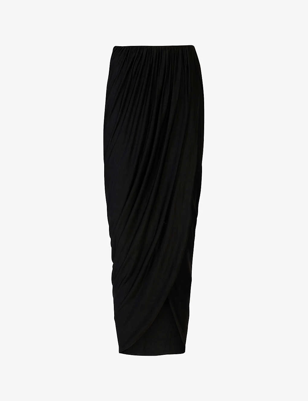 AllSaints Aurelia Asymmetric-hem Stretch-woven Midi Skirt