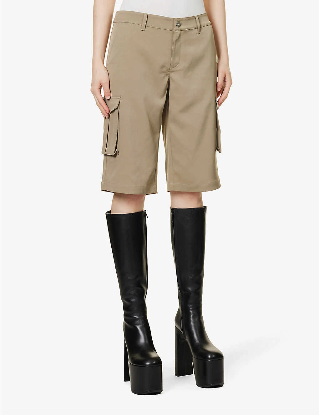 Dune Flap-pocket Stretch-woven Shorts 5 Dune Flap-pocket Stretch-woven Shorts - Image 3