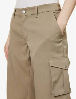 Dune Flap-pocket Stretch-woven Shorts 11 Dune Flap-pocket Stretch-woven Shorts -VogueVibe Store R04086803 SAGE ALT04