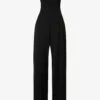 Acne Studios Strapless Wide-leg Stretch-crepe Jumpsuit -VogueVibe Store R04089974 BLACK M