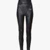 ALEXANDER WANG Panelled Slim-fit Stretch-woven Leggings -VogueVibe Store R04090356 BLACK M