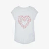 Zadig & Voltaire Skinny Heart Short-sleeved Cotton-jersey T-shirt