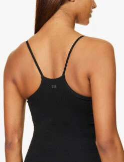 Loren Seamless Stretch-woven Cami Top -VogueVibe Store R04095058 BLACK ALT04