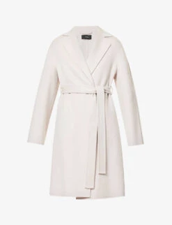 Joseph Walmer Belted Wool And Cashmere-blend Coat