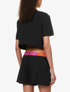 Calvin Klein This Is Love Logo-embroidered Cotton-jersey Set -VogueVibe Store R04097685 BLACK ALT03