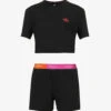 Calvin Klein This Is Love Logo-embroidered Cotton-jersey Set -VogueVibe Store R04097685 BLACK M
