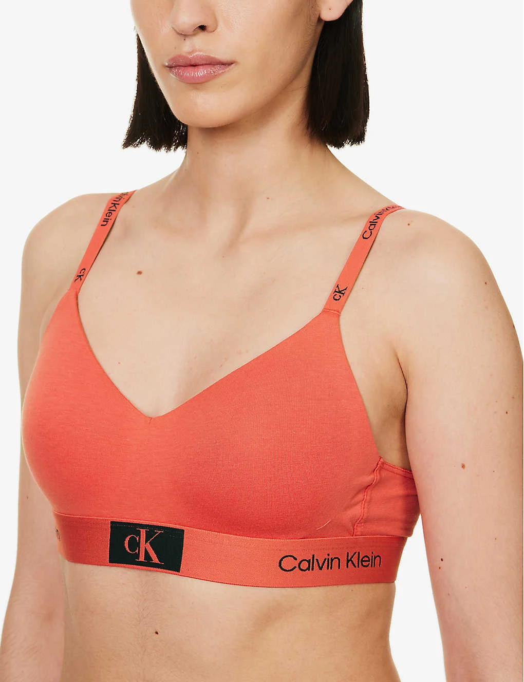 Calvin Klein 1996 Logo-print Stretch-cotton T-shirt Bra 6 Calvin Klein 1996 Logo-print Stretch-cotton T-shirt Bra - Image 4