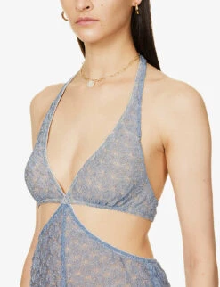 Missoni Cut-out Semi-sheer Stretch-woven Jumpsuit -VogueVibe Store R04100171 1602BYDOMASOFSL0001 ALT04