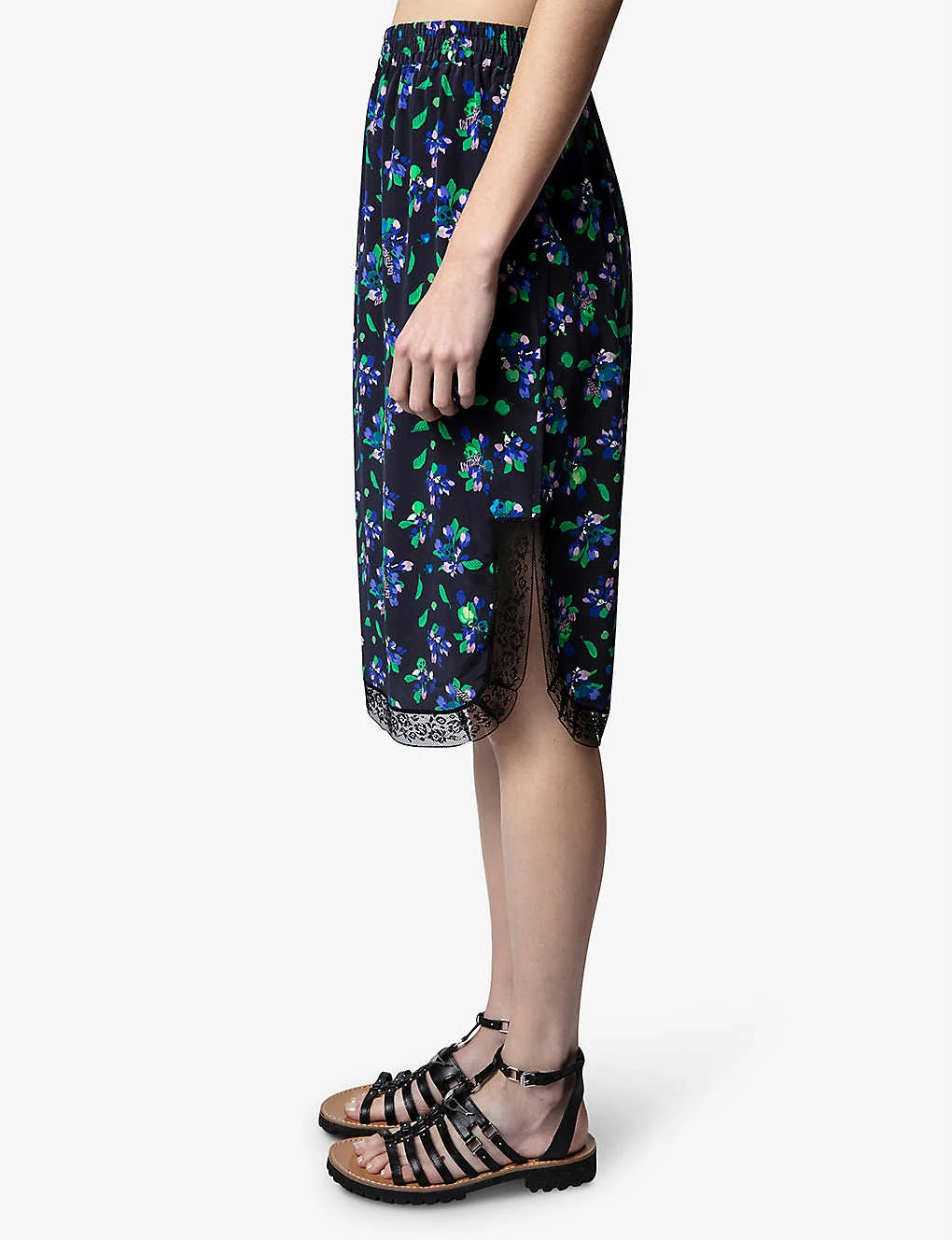 Zadig & Voltaire Jozy Floral-print Silk Midi Shirt 5 Zadig & Voltaire Jozy Floral-print Silk Midi Shirt - Image 3