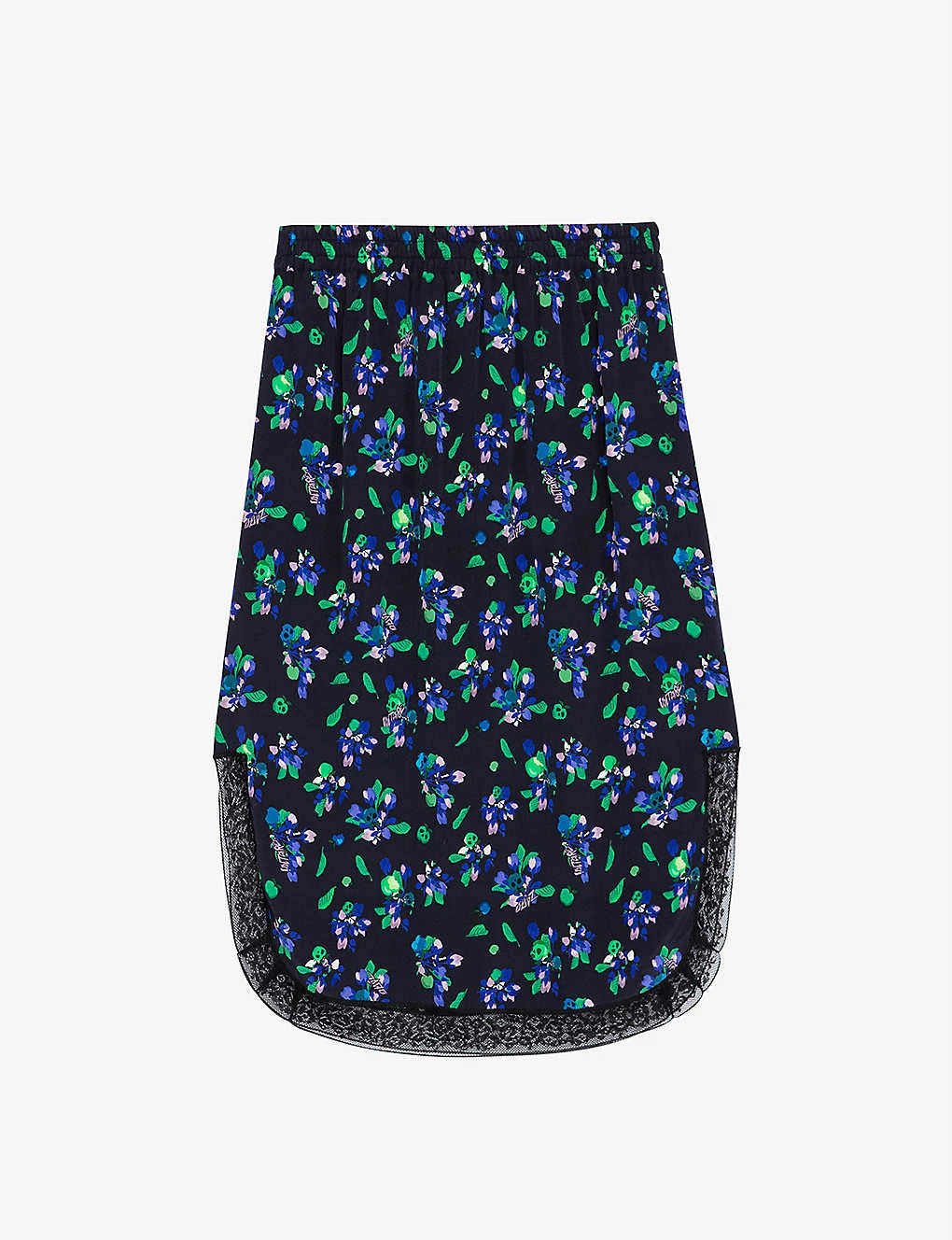 Zadig & Voltaire Jozy Floral-print Silk Midi Shirt 3 Zadig & Voltaire Jozy Floral-print Silk Midi Shirt