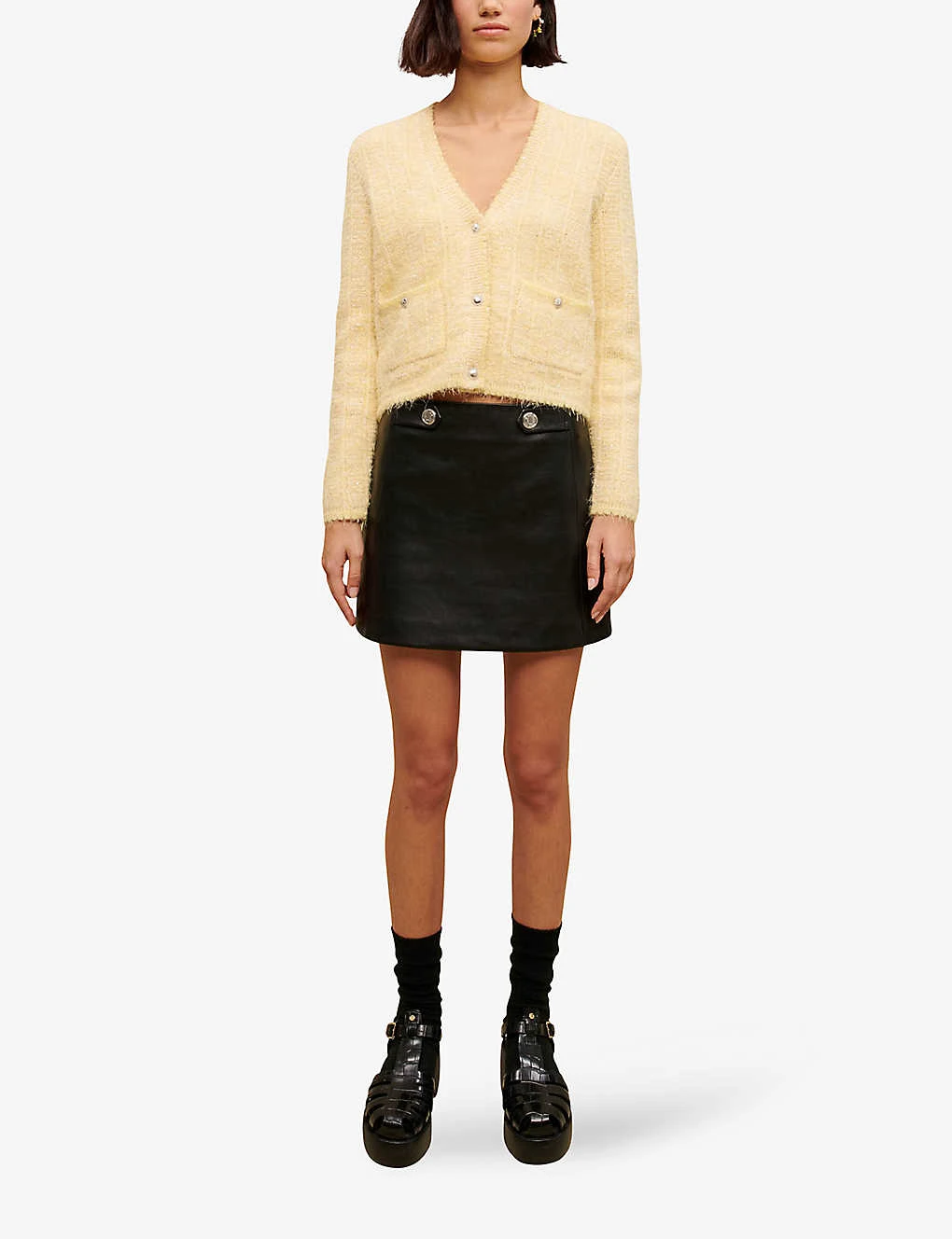 Maje Jianou Leather Mini Skirt 4 Maje Jianou Leather Mini Skirt - Image 2