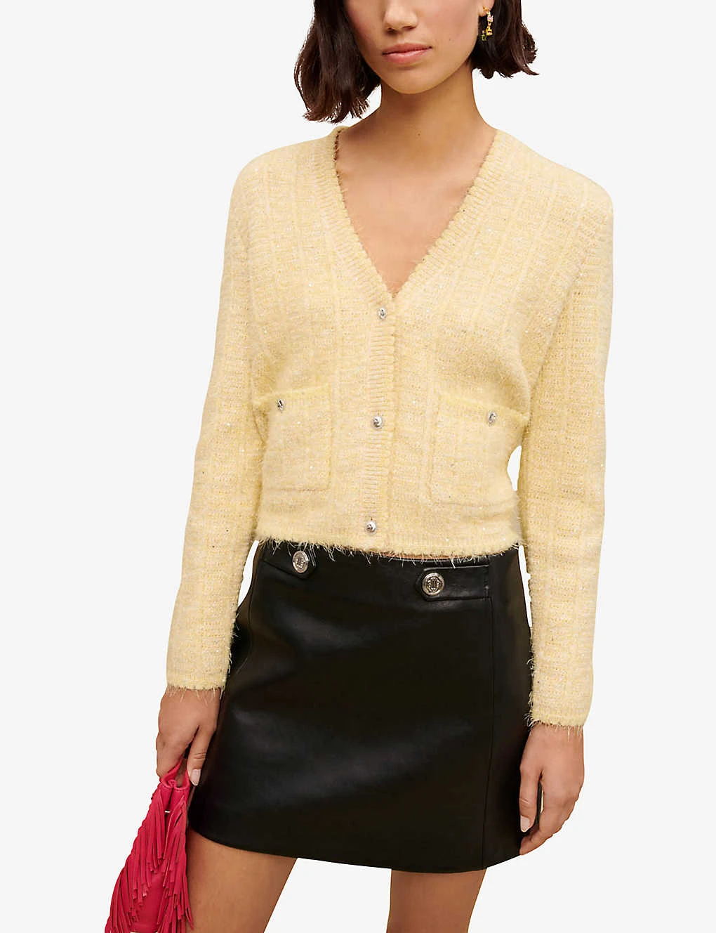 Maje Jianou Leather Mini Skirt 5 Maje Jianou Leather Mini Skirt - Image 3