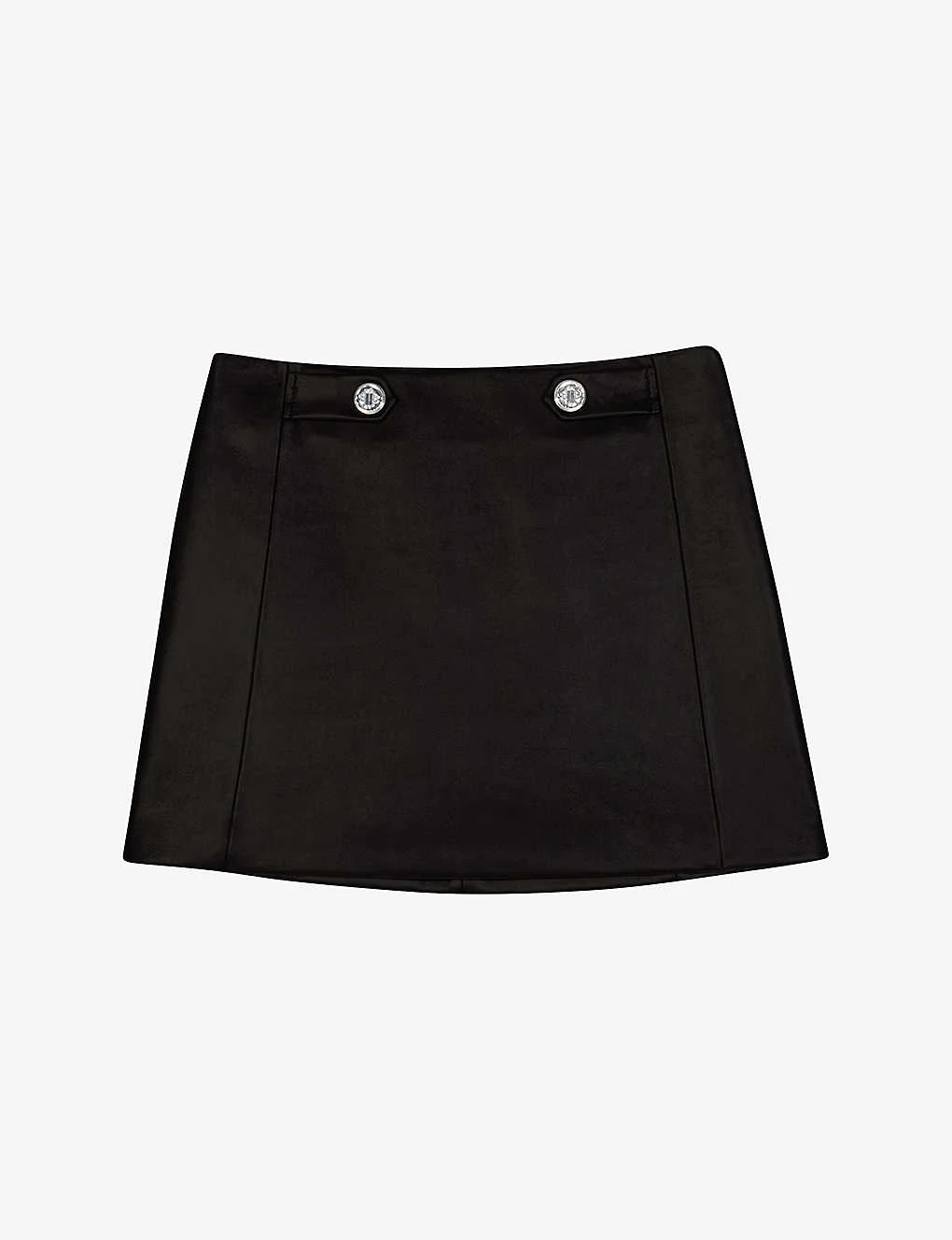 Maje Jianou Leather Mini Skirt 3 Maje Jianou Leather Mini Skirt