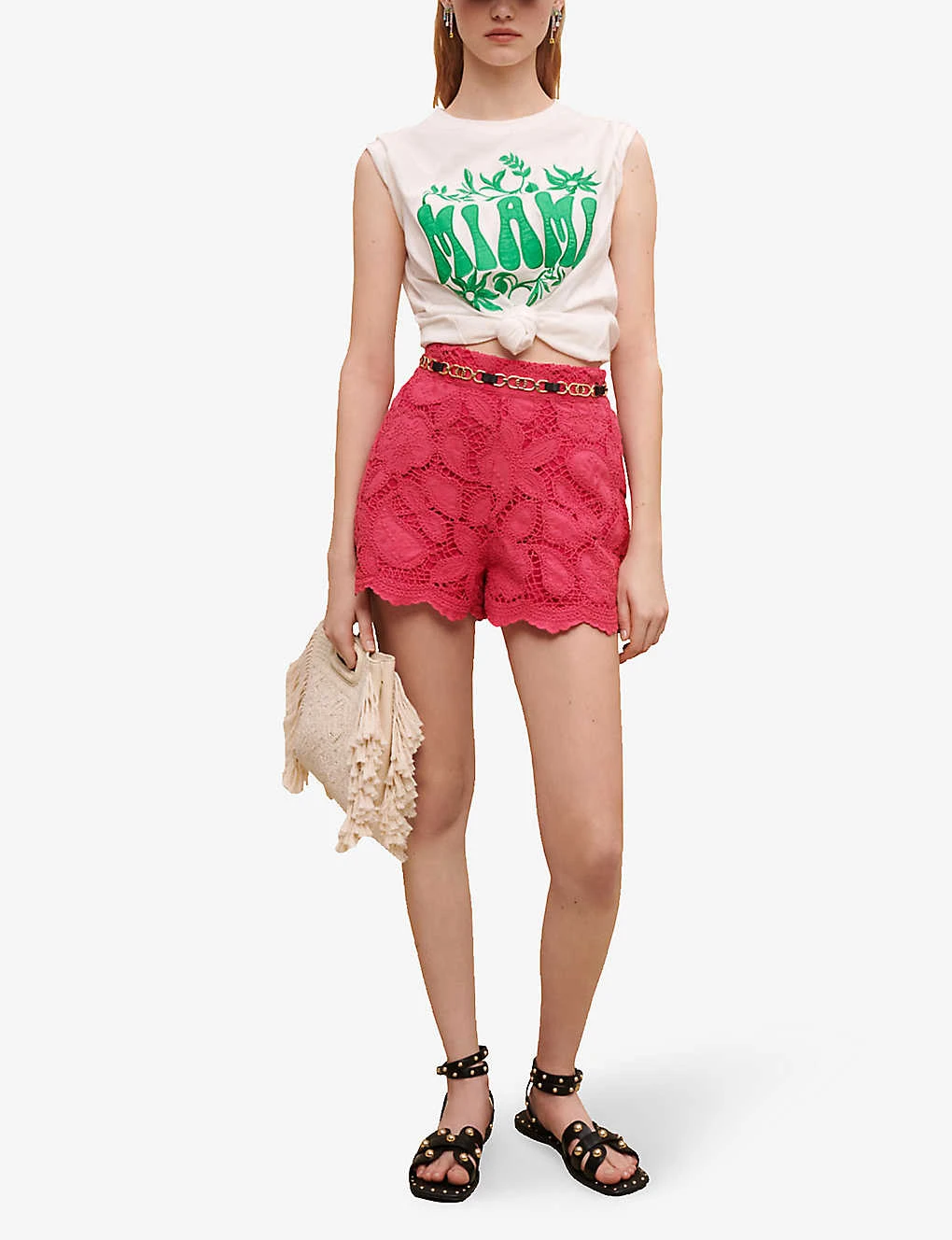 Maje Annick Paisley-embroidered Cotton Shorts 4 Maje Annick Paisley-embroidered Cotton Shorts - Image 2