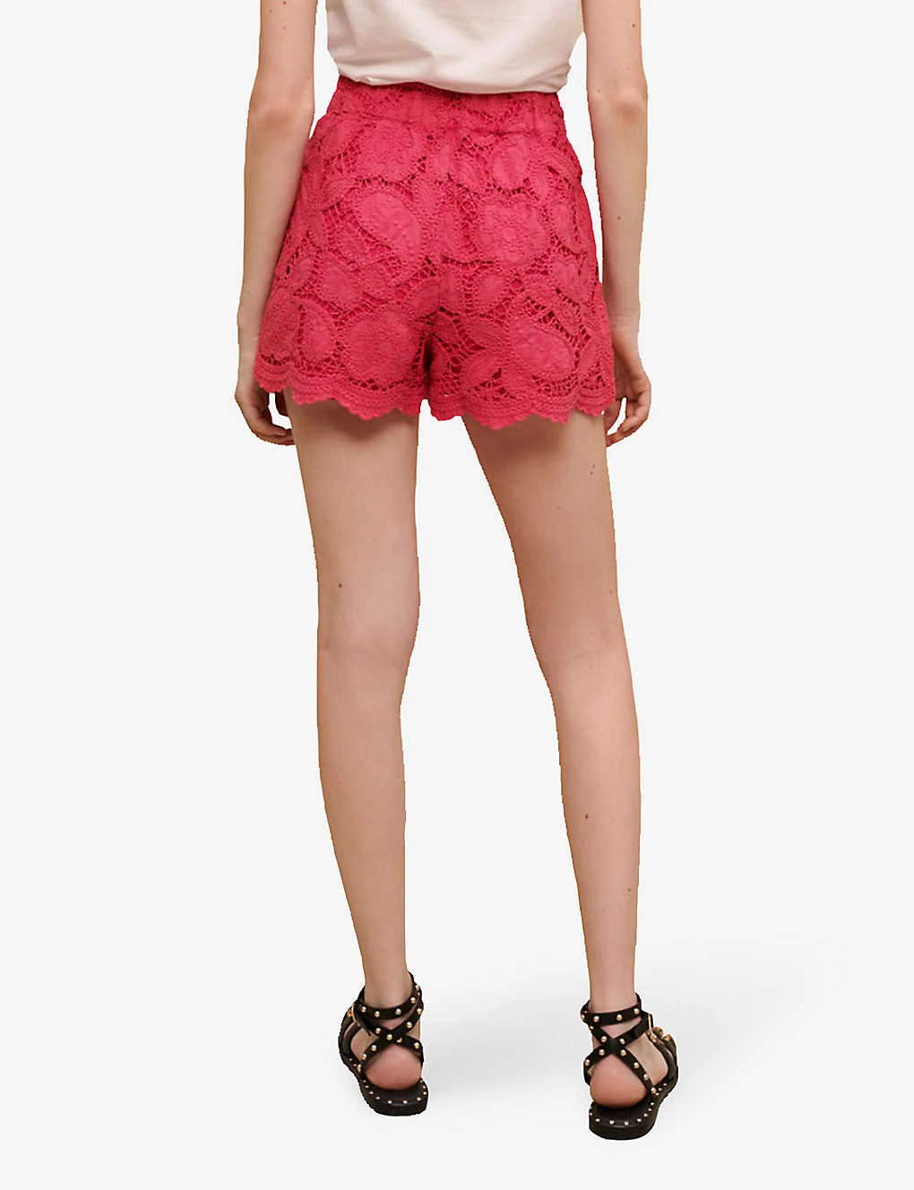 Maje Annick Paisley-embroidered Cotton Shorts 6 Maje Annick Paisley-embroidered Cotton Shorts - Image 4