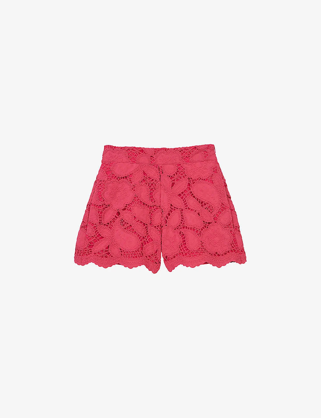 Maje Annick Paisley-embroidered Cotton Shorts 3 Maje Annick Paisley-embroidered Cotton Shorts