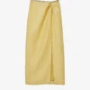 Sandro Olariane Crystal-embellished Woven Midi Skirt -VogueVibe Store R04102367 VERTS M