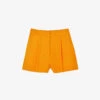 Sandro Benjamin High-rise Woven Shorts -VogueVibe Store R04102437 JAUNESORANGES M