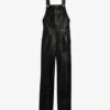 CLAUDIE PIERLOT Contrast-stitched Leather Overalls