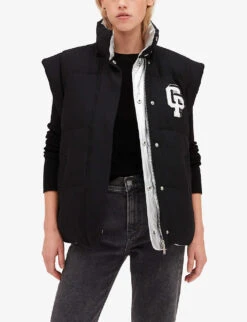 CLAUDIE PIERLOT Reversible Quilted Shell And Wool-blend Puffer Jacket -VogueVibe Store R04103325 DIVERS ALT05