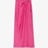 CLAUDIE PIERLOT Saphir Bow-detail Woven Wrap Skirt