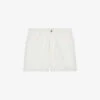 CLAUDIE PIERLOT Logo-patch Mid-rise Denim Shorts -VogueVibe Store R04103409 NATURELS M