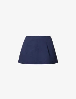 Corrado A-line Cotton-twill Mini Skirt