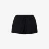 Moretti Mid-rise Cotton Shorts -VogueVibe Store R04104259 BLACK M