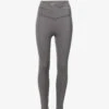 Ultimate Wrap-over High-rise Stretch-jersey Leggings 1 Ultimate Wrap-over High-rise Stretch-jersey Leggings -VogueVibe Store R04104626 DARKGREY M