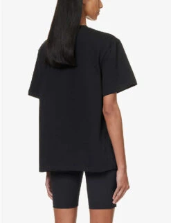 Core Relaxed-fit Cotton-jersey T-shirt -VogueVibe Store R04104631 BLACK ALT03