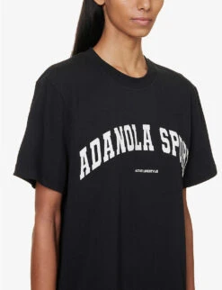 Core Relaxed-fit Cotton-jersey T-shirt -VogueVibe Store R04104631 BLACK ALT04