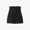 Jacquemus Le Short High-rise Wool Shorts -VogueVibe Store R04107849 BLACK M