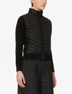 Canada Goose HyBridge High-neck Wool Jacket -VogueVibe Store R04107955 BLACK ALT02