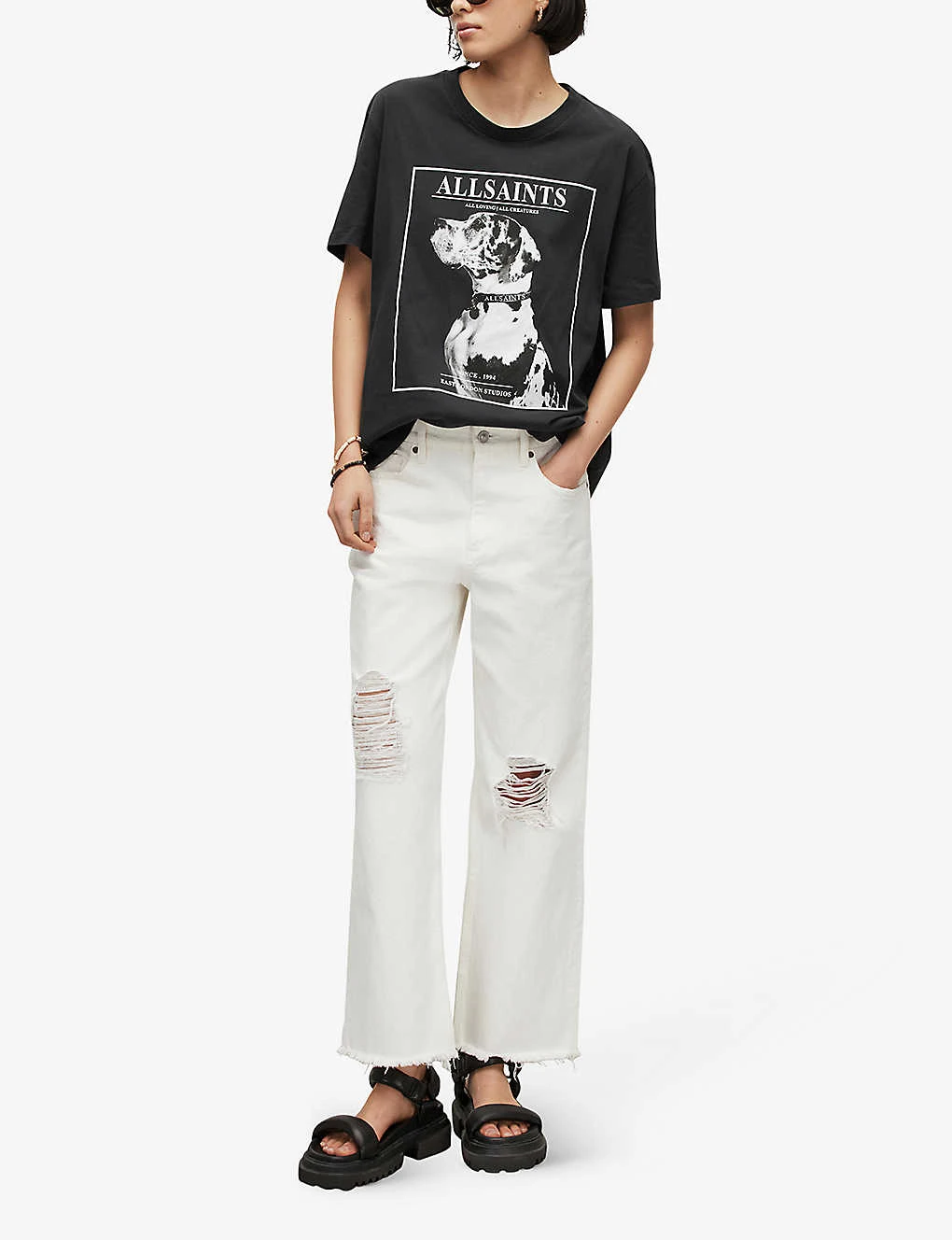 AllSaints Storm Graphic-print Organic-cotton T-shirt 4 AllSaints Storm Graphic-print Organic-cotton T-shirt - Image 2