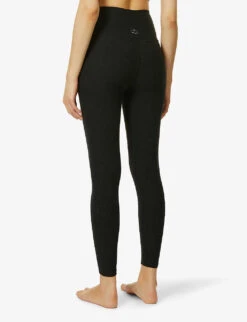 Beyond Yoga Spacedye Slim-leg Stretch-woven Leggings -VogueVibe Store R04108402 DARKESTNIGHT ALT03