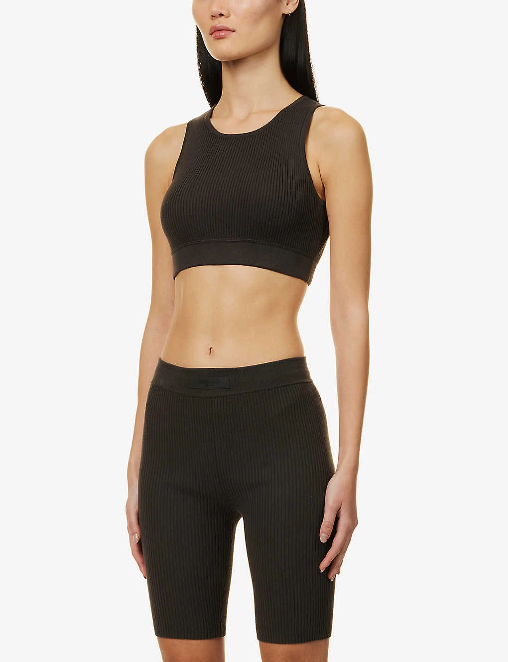 ESSENTIALS Logo-tab Ribbed Woven Shorts 5 ESSENTIALS Logo-tab Ribbed Woven Shorts - Image 3