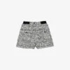 Sandro Darren High-rise Woven Shorts -VogueVibe Store R04111163 NOIRGRIS M