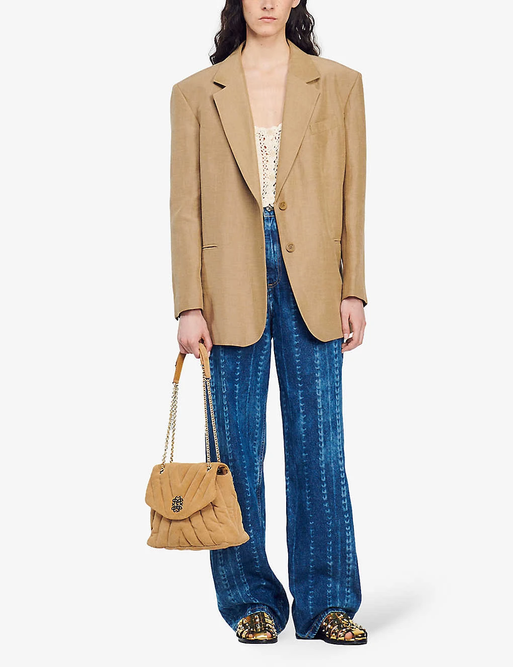 Sandro Double-breasted Woven Jacket 4 Sandro Double-breasted Woven Jacket - Image 2